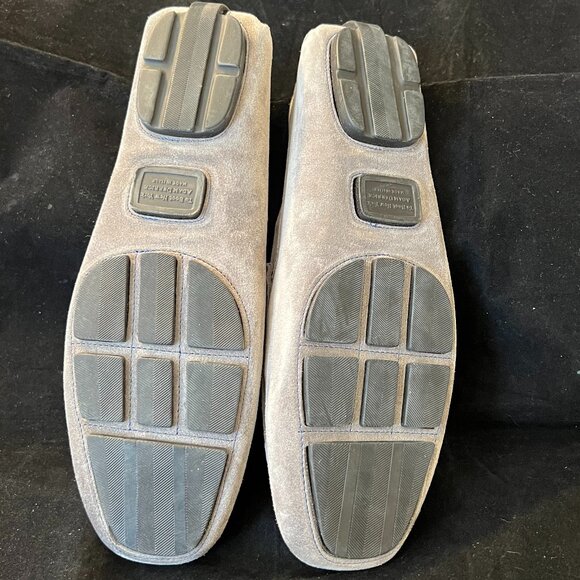 To Boot New York Gray Suede With Blue Stitching Driver NWOB Mens main image 4